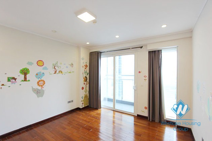 Large size wonderful apartment for rent in Ciputra Compound, Tay Ho, Hanoi